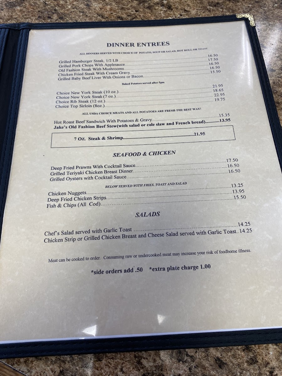 Jake's Cafe Menu - Image 6